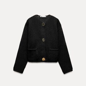 ZARA CHUNKY KNIT CARDIGAN